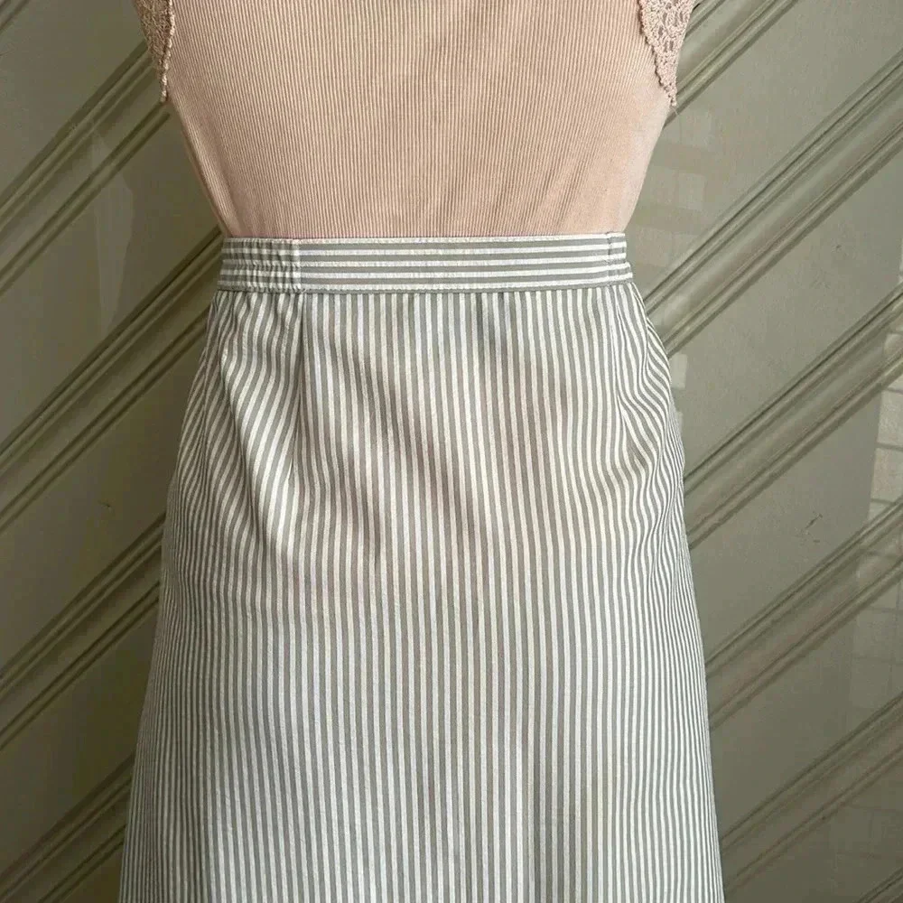 Vintage HABERDASHERY Seersucker Skirt Size14